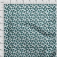 thumbnail image 4 of oneOone Viscose Jersey Teal Green Fabric Asian Block Craft Projects Decor Fabric Printed By The Yard 60 Inch Wide, 4 of 4
