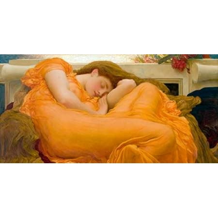 Flaming June Painting - Flaming June Poster Print by Frederic Leighton