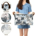 thumbnail image 6 of Cartoon Cats Face Collapsible Storage Bins Fabric Shelf Baskets with Handles 16.9"x11.4"x10" Closet Organizer, 6 of 8