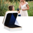 thumbnail image 1 of Caja Colgante De Almacenamiento De Collares, Hermosa Caja De Collares Blanca LED Para Cumpleaños, 1 of 7