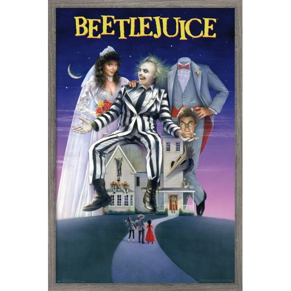Beetlejuice - One Sheet Wall Poster, 22.375" x 34", Framed