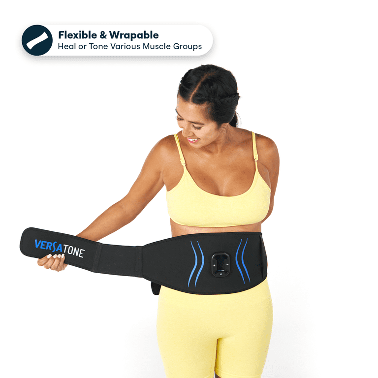 Brand new Versatone ab toning belt. Black FITNATION Versatone Ab Toning & Pain Relief Belt - QVC.com main image 4