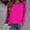 Hot Pink, variant on CLOISE Women Sweatshirts Solid Color Oversized Sweatshirts Crew Neck Long Sleeve Hoodies Shirts Blue Raglan Basic Blouses Fall Casual Preppy Clothes XL