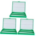 thumbnail image 4 of 3 Pieces Fridge Slice Box Microscope Slide Storage Rack Travel 20X16.2CM Green, 4 of 8