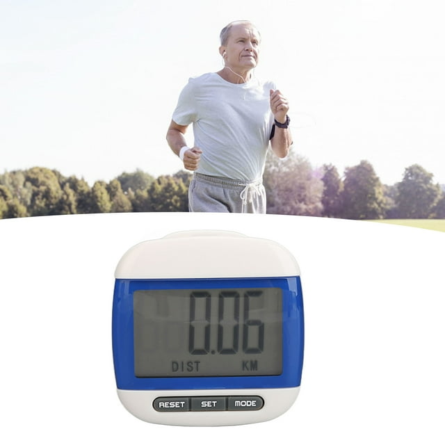Podómetro Para Caminar, Contador De Calorías Por Pasos, Pantalla LCD Grande, Pequeño Con Clip Para Entrenamiento Para Adultos