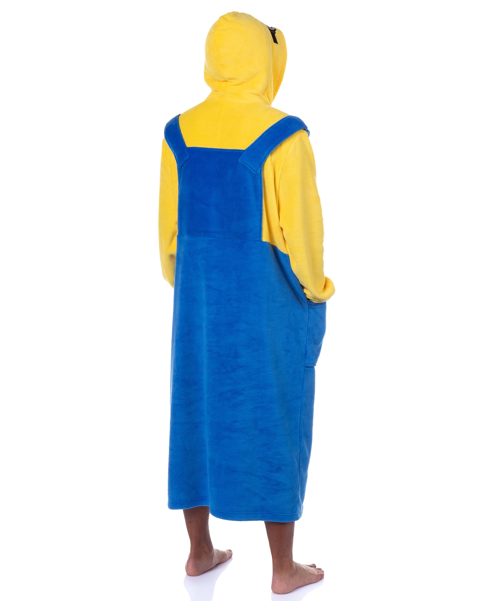 Minions Costume Adult Fleece Oversized Blanket Hoodie Sleeper Pullover Pajama Loungewear