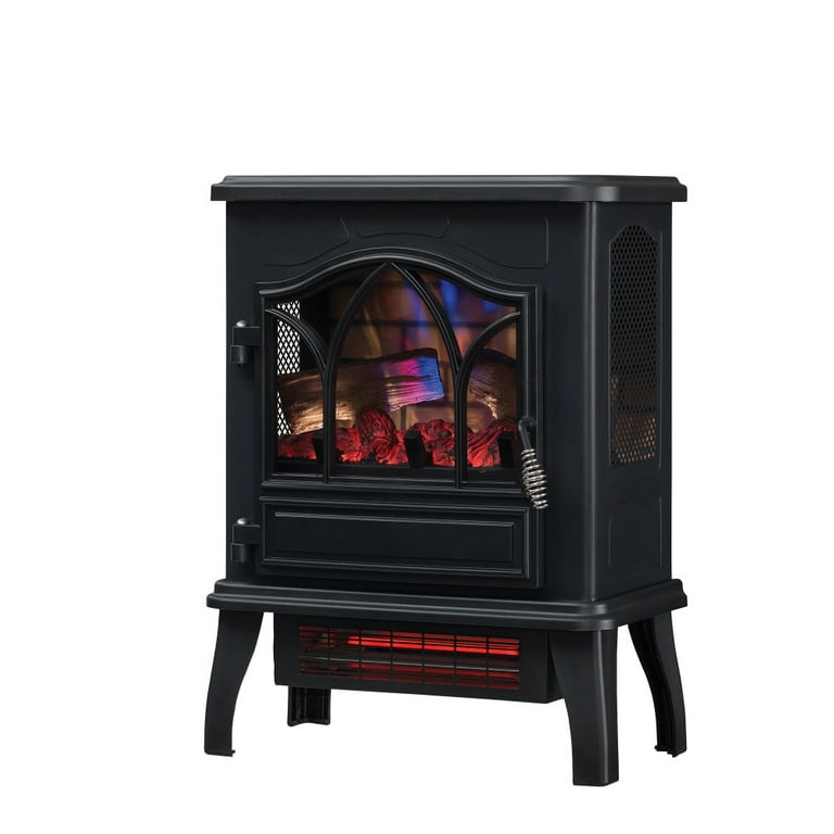 Duraflame® 3D Infrared Quartz Electric Fireplace Stove Heater, Black -  Walmart.com