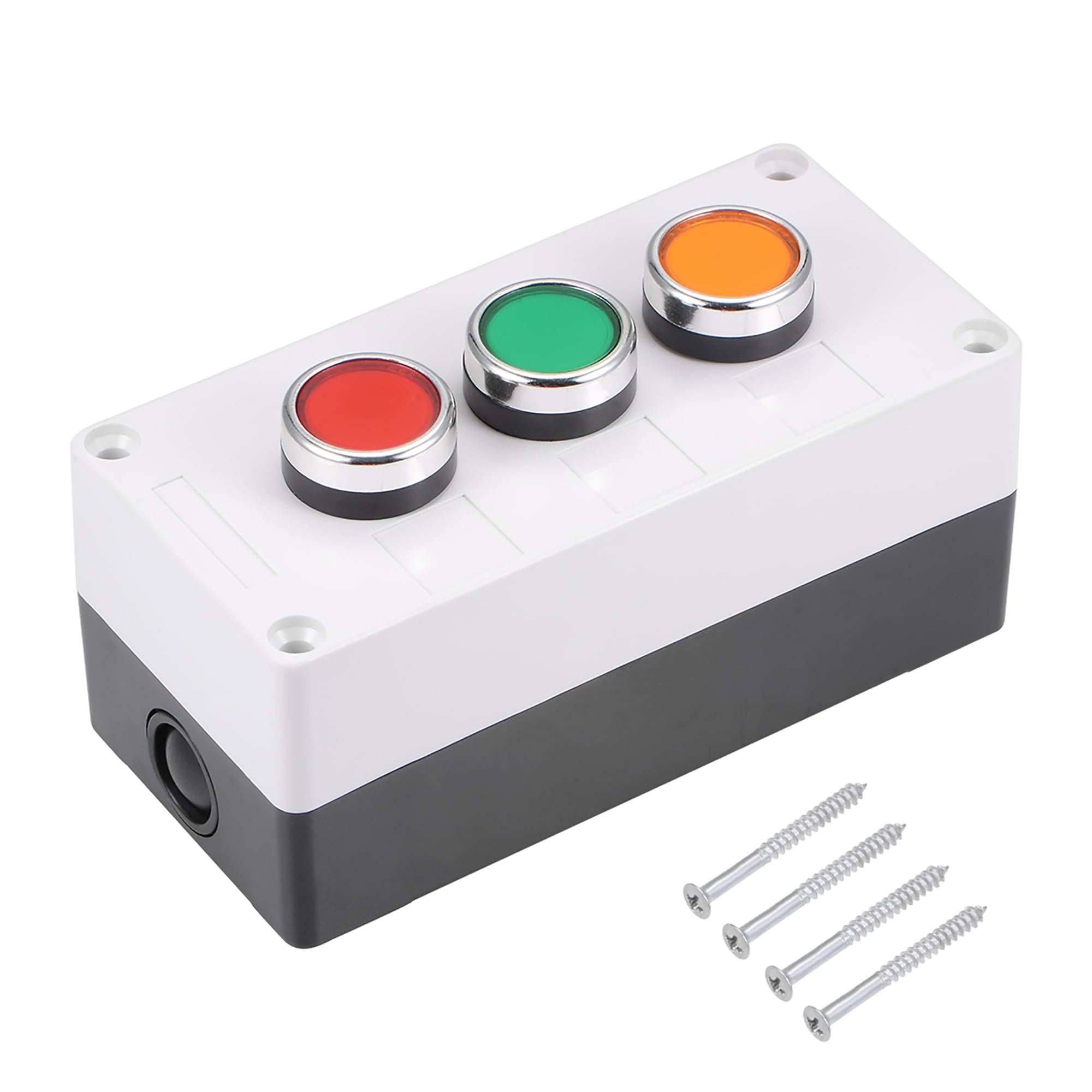 Pushbutton Switch Box Momentary NO NC Red Green Yellow Switches 440V