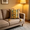 thumbnail image 4 of Pillow Covers, Boho Tufted Pillow Cover With Tassels Woven Jagged Cushion Case For Sofa Bedroom Living Room Decor, 4 of 6