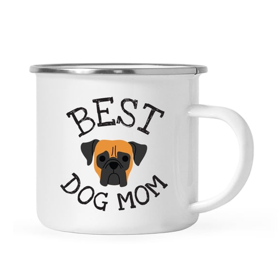 Koyal Wholesale Best Dog Mom Stainless Steel Campfire Mug Boxer, Dog Graphic