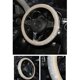 thumbnail image 3 of Cubierta del volante Cubierta del volante Heavy Duty PU Cuero Elegantes diamantes de cristal, Sparkling Diamond Bling Bling Antideslizante Cubierta del volante del automóvil Namotu MZQ-0715-1, 3 of 7