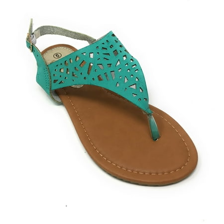 

Victoria K Perforated Geo Design Sandals (Women)