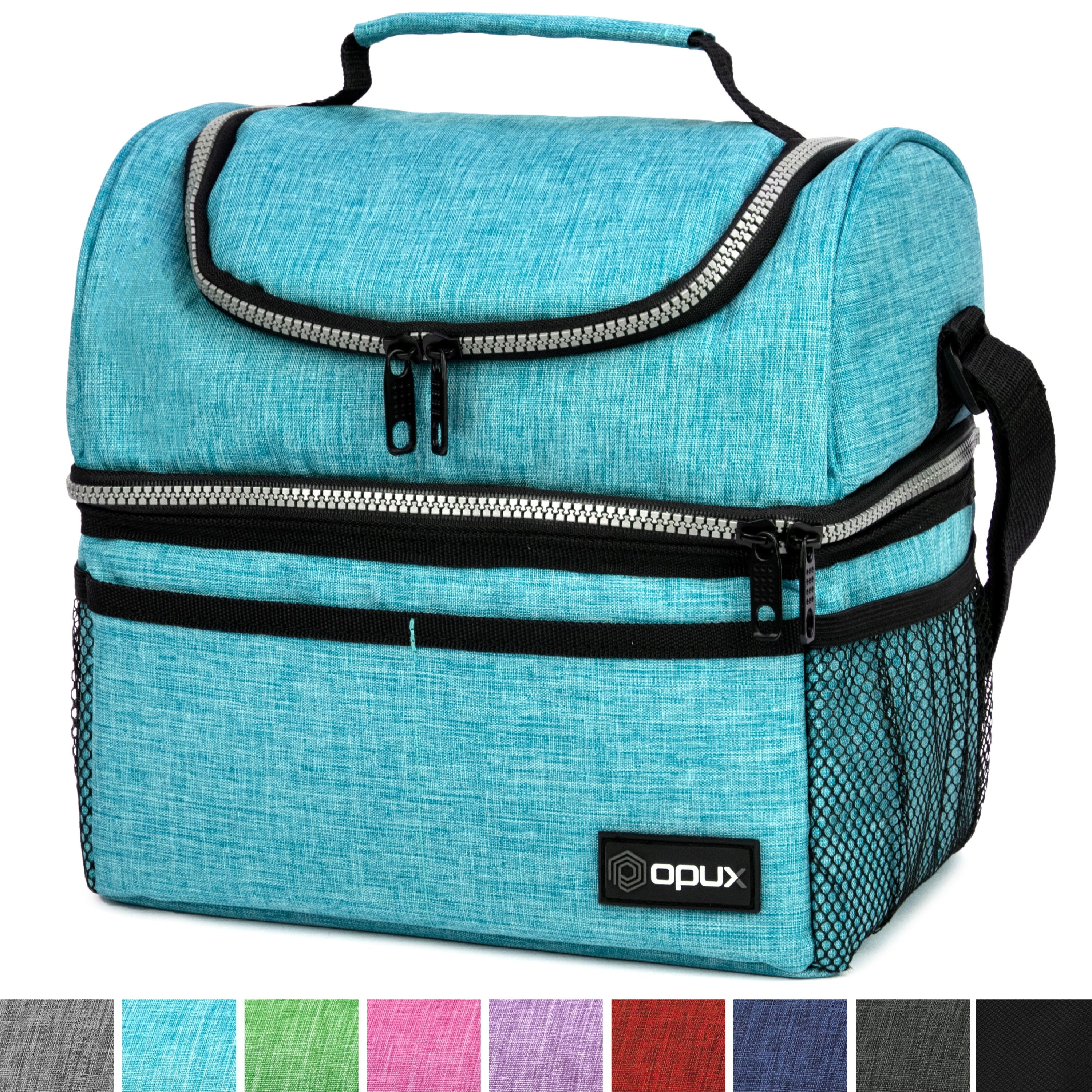 Insulated Dual Compartment Lunch Bag For Men Women Double Deck insulated-dual-compartment-lunch-bag-for-men-women-double-deck