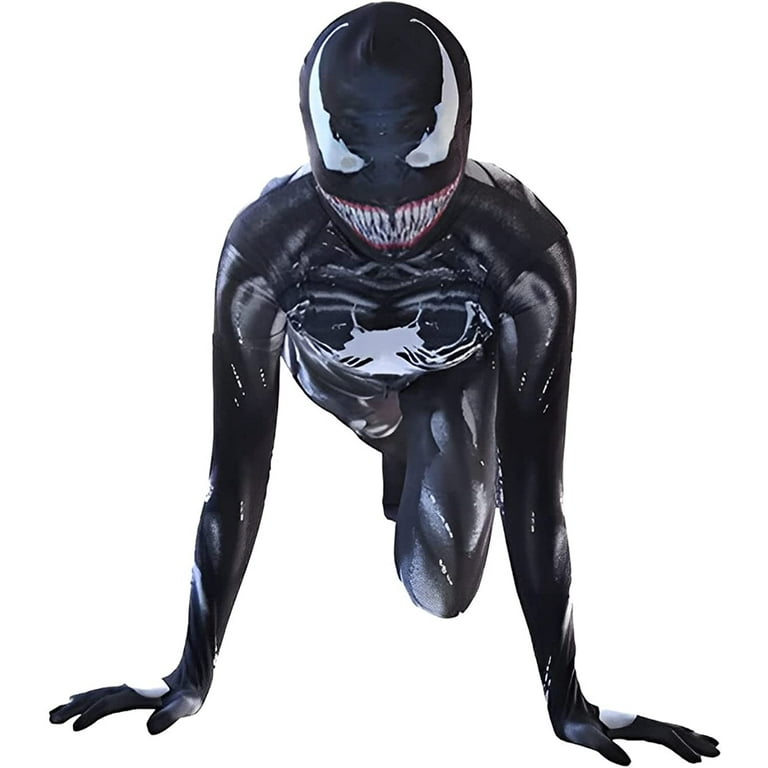 Venom Costume Superhero Halloween Bodysuit Kids & Adults Dress Up Jumpsuit  Cosplay Outfits 