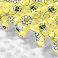 thumbnail image 5 of Car Seat Cover Baby, Cute bees daisies yellow checkered Baby Car Seat Cover for Baby Boys Girls Newborn , Infant Car Seat Canopy Cover Nursing Breastfeeding Cover Warm Blanket, 5 of 7