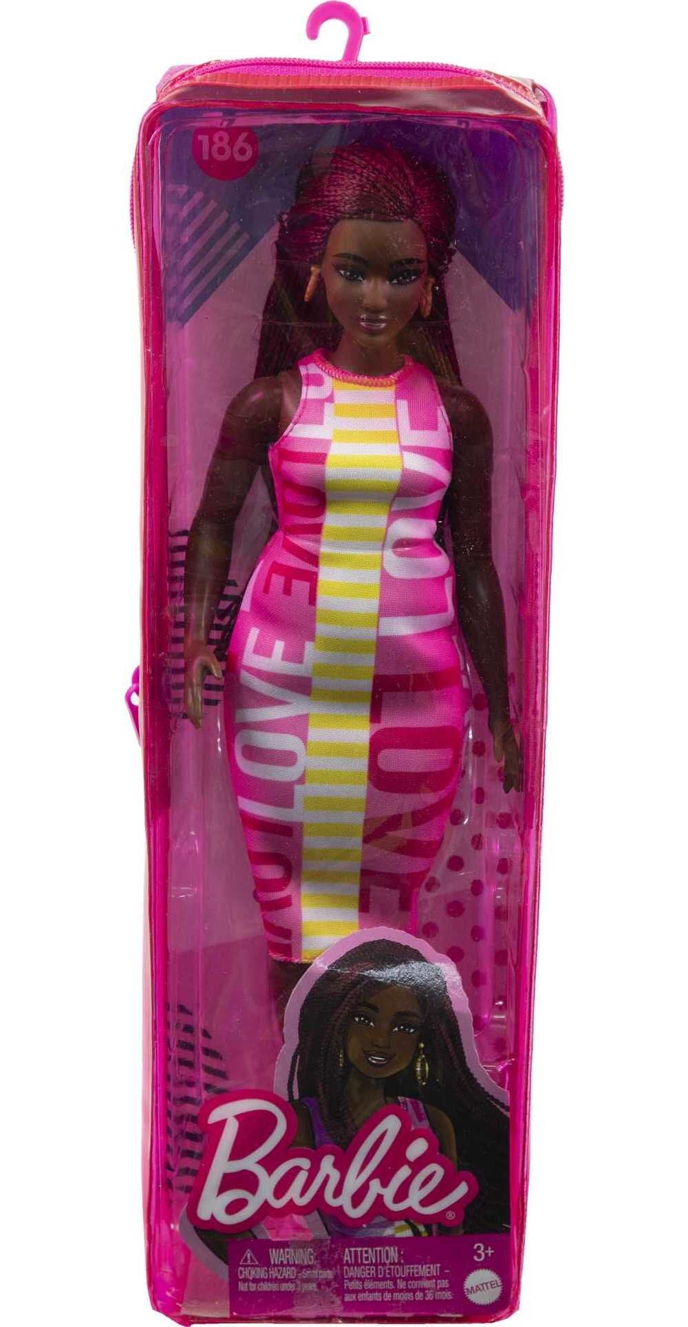 Barbie Fashionistas Doll #189 in Sleeveless Dress with Curvy Body