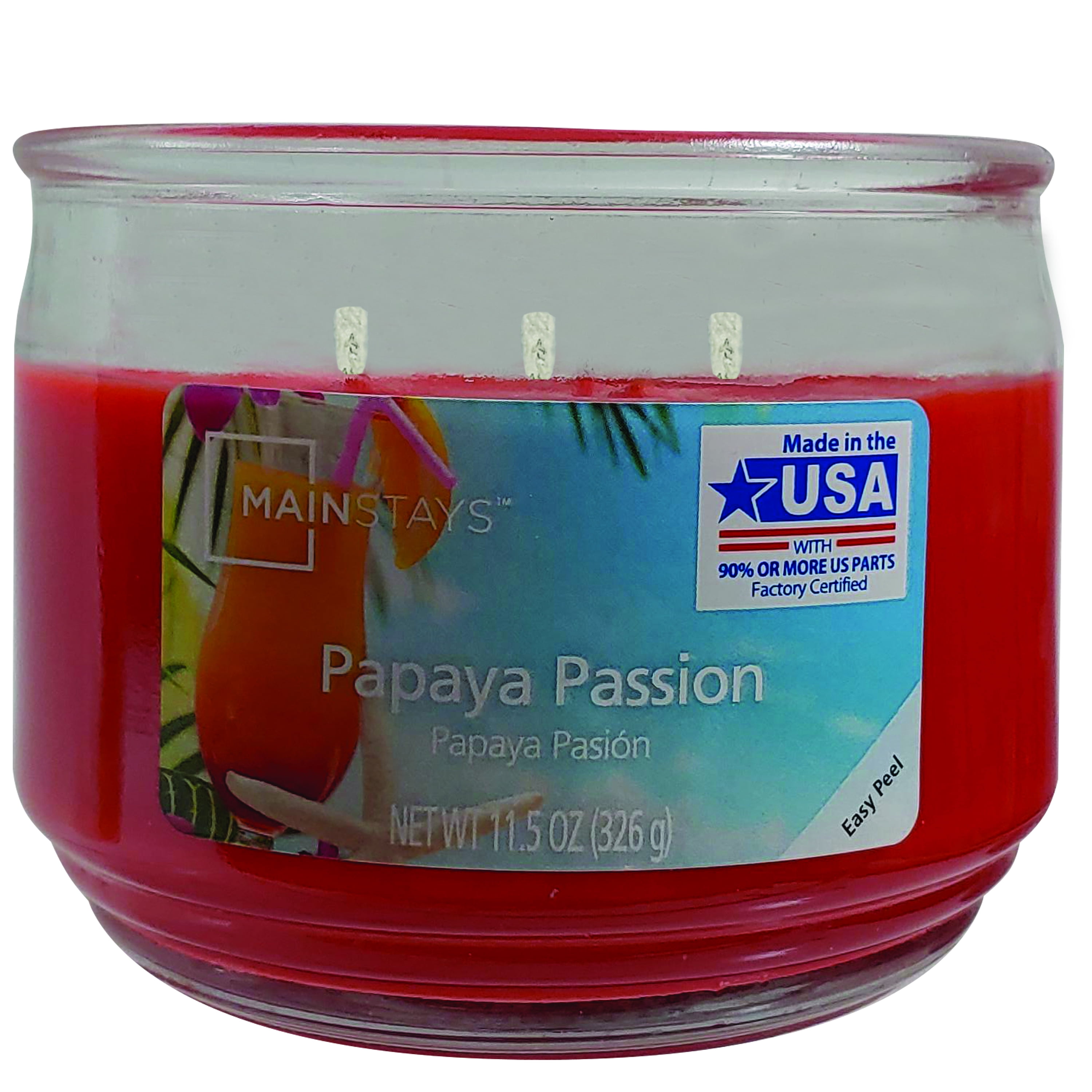 Mainstays 11.5 Ounce Papaya Passion Candle
