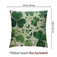 thumbnail image 4 of Fenyluxe St Patricks Day Pillow Covers,2Pcs Watercolor Lucky Green Clover Shamrock Throw Pillow Cover Cushion Case for Sofa Couch Home Farmhouse Decorations White, 4 of 7