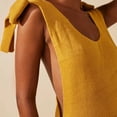 thumbnail image 4 of Vestido ajustado de punto para mujer, ajustado, Y2k, vestido de fiesta y club Kuymtek Amarillo T S para Mujer, 4 of 6