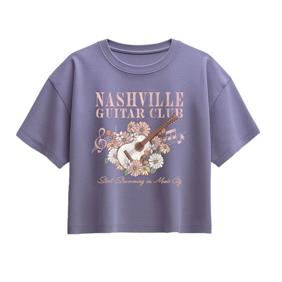Instant Message - Nashville Guitar - Youth Girls Boxy T-Shirt