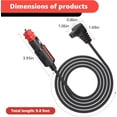 thumbnail image 2 of CoolStuff Car Refrigerator DC Power Cord Compatible with alpicool, Bodega, euhomy, bougeRV, ARB, ICECO, Setpower, JoyTutus for Most 12V/24V Car Refrigerator Power Cable, 2 of 7