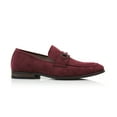 thumbnail image 5 of Ferro Aldo Demitri MFA19683 Classic Moc-toe Penny Loafers with decorative Buckle, in Burgundy Suede, Men's US Size 7, 5 of 8