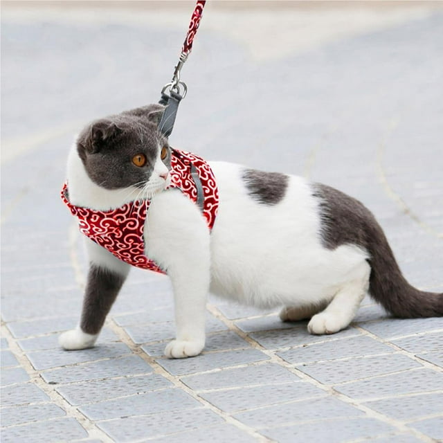 Cat Leash Puppy Leash Adjustable Clothes Walking Lead For Pets Puppy Prevent Break Free Walking Lead Leash