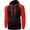 Black/Red, variant on Ma Croix Men's Heavyweight Premium Pullover Hoodie Two Tone Raglan