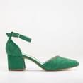thumbnail image 1 of Marcelle - Zapatos de novia de ante verde verde 23 CM, 1 of 4