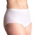 thumbnail image 1 of Comfort Finds Seamless Incontinence Panty - Reusable Womens Incontinent Underwear (White, X-Large), 1 of 7