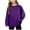 Purple1, variant on Posijego Girls Oversized T-Shirts Long Sleeve Shirts Basic Tee Loose Casual Athletic Shirts Solid Color Lightweight Tops