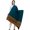COLONIAL BLUE, variant on Shawl from Kutch with Embroidered Border and Mirrors – off white