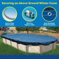 thumbnail image 6 of In The Swim 12' x 24' Oval Above Ground Winter Cover - Economy - 8 Year - 7 x 7 Scrim - Winch and Cable Included, 6 of 8