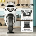 thumbnail image 4 of HOMCOM Cale-Roue de Moto, Support de Roue de Moto 1800 lbs, Noir, 4 of 10