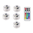 thumbnail image 1 of 1-10pcs IP65 Waterproof Submersible LED Lights Remote Control LED Tea Mini Lights Underwater Lamp For Wedding Party Vase Decor ,Easy to Install, 1 of 7