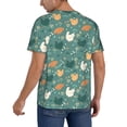 thumbnail image 2 of Lsque Flowe Rooster Pattern Mens Polo Golf Shirts Funny Graphics Shorts Sleeve Button Shirts Baseball T-shirt-XX-Large, 2 of 7