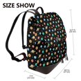 thumbnail image 2 of Sikiie Solar System Planets Space Women Genuine Leather Backpack Fashion Rucksack Daypack Leather Casual Travel Backpacks for Women, 2 of 4