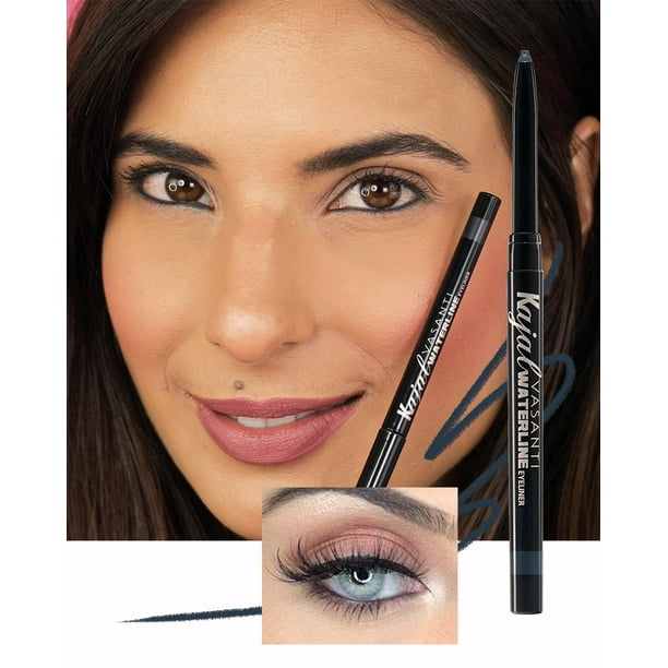 VASANTI Kajal Waterline Eyeliner Pencil (Slate Grey) Waterproof Matte