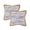 Pastel, variant on LR Home Ringo Set of 2 Red 20" x 20" Jute Bordered Cotton Blend Adult Decorative Throw Pillow Set