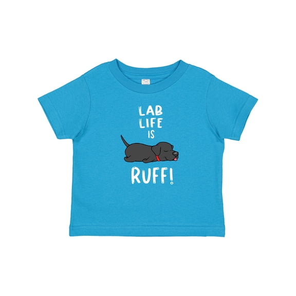 Inktastic Lab Life is Ruff Labrador Retriever Boys or Girls Baby T-Shirt