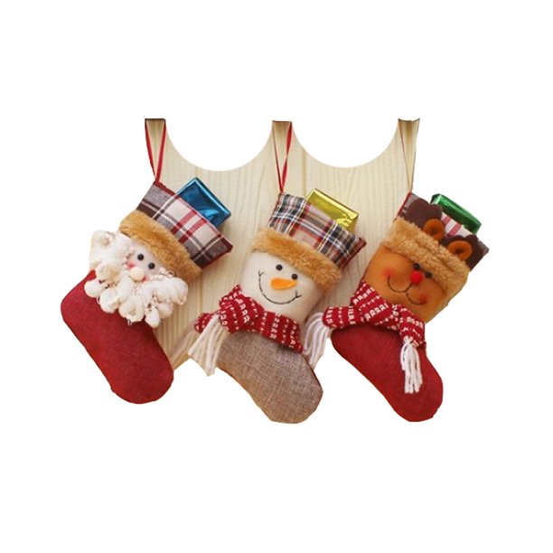 Botas navideñas rellenas Calcetín navideño Adornos navideños Adepaton HFP-0435