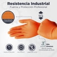 thumbnail image 3 of Best Trading 100 Guantes de Nitrilo Talla Mediana, Uso Industrial Color Naranja, Para Uso Rudo, Libres de Látex y Vinyl, Textura Diamante Para Mayor Agarre de 8.5g de Grosor y Tecnología Touchscreen, 3 of 5
