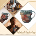 thumbnail image 2 of Handcrafted Stained Glass Mug, Unique Book Design, Artistic Coffee Cup, Perfect Gift for Book Lovers, 12 oz, 2 of 6