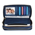 thumbnail image 3 of Womens Double Zipper Wallet Clutch Purse with Phone Holder, 3 of 5