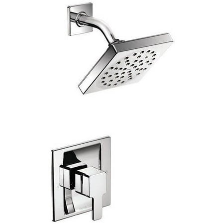 Moen 7 Shower Head Moen TS3715 90 Degree Single Handle Pressure Balanced Moentrol with Rain Shower Head, Available in Various Colors ()