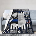 thumbnail image 2 of Black Nurse Medicine Heart Ultra-Soft Cozy Throw Blanket Home Decorative Blanket Nurse Gift for Women, 2 of 6
