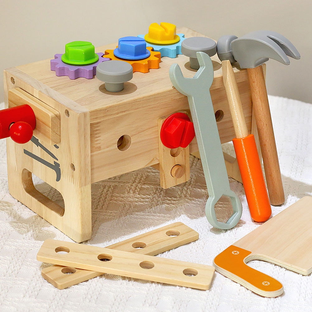 VERDANVERSE Kids Tool Set for Pretend Play with Plastic Tools Including Hammer Screwdriver Wrench 1 Set