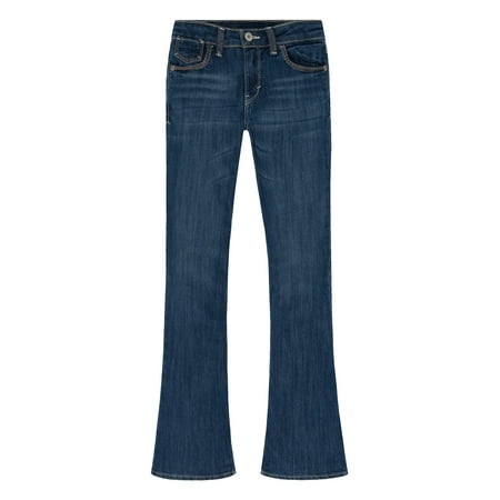 Levi's Girls' Thick Stitch Boot Cut Jeans (The Best Jeans For Thick Thighs)