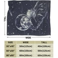 thumbnail image 3 of Sea Otters Blanket Comfort Warm Sea Otters Throw Blanket Soft Fleece Blankets for Home Bed Sofa (Sea Otters, 80"x60"), 3 of 5