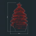 thumbnail image 4 of Lámpara de regalo con luz nocturna alimentada por USB con decoraciones acrílicas en 3D. Bonitos diseños de árboles de Navidad, ciervos y norias. Ideal para Navidad y cumpleaños., 4 of 4
